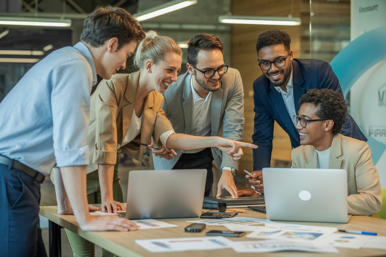 Diverse professional team collaborating at Imperium Capital Management